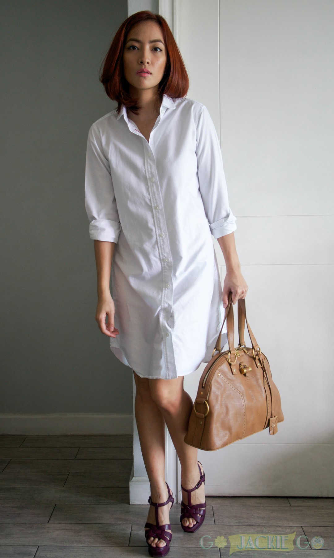 White_Buttondown_Shirt_Dress