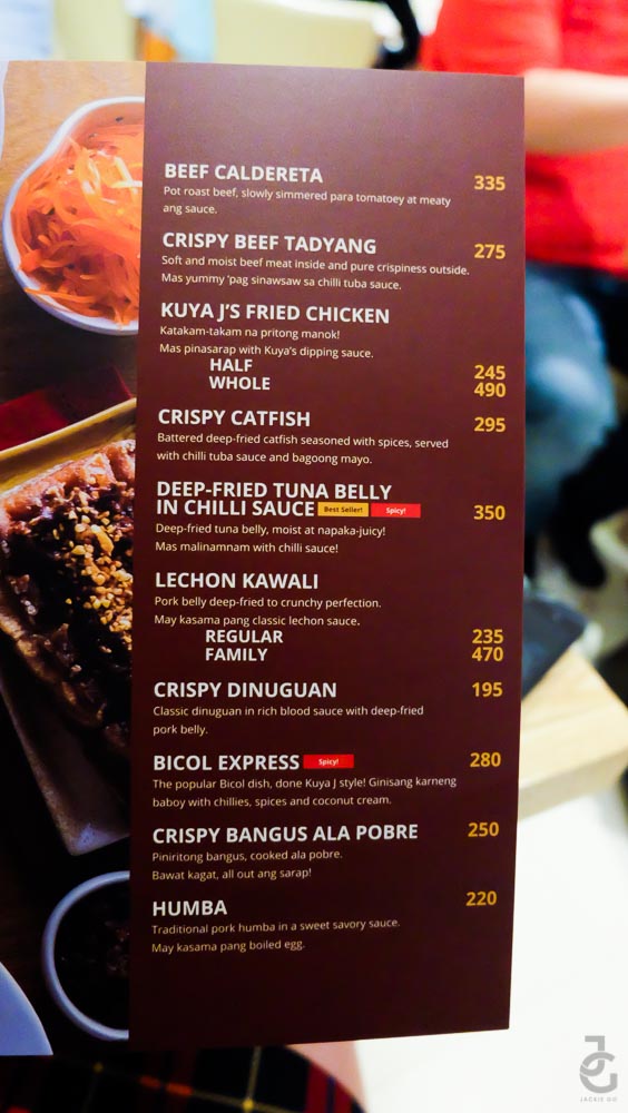 Filipino Food Favorites At Kuya J Restaurant